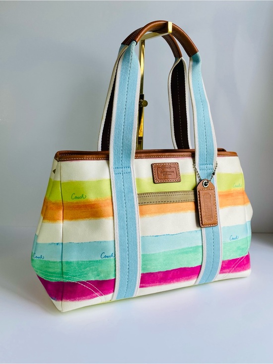 Coach | Bags | Coach Hamptons Striped Watercolor Y2k Summer